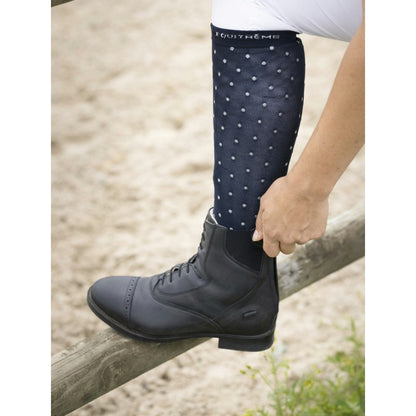 Chaussettes dotgrip Equithème - Marine